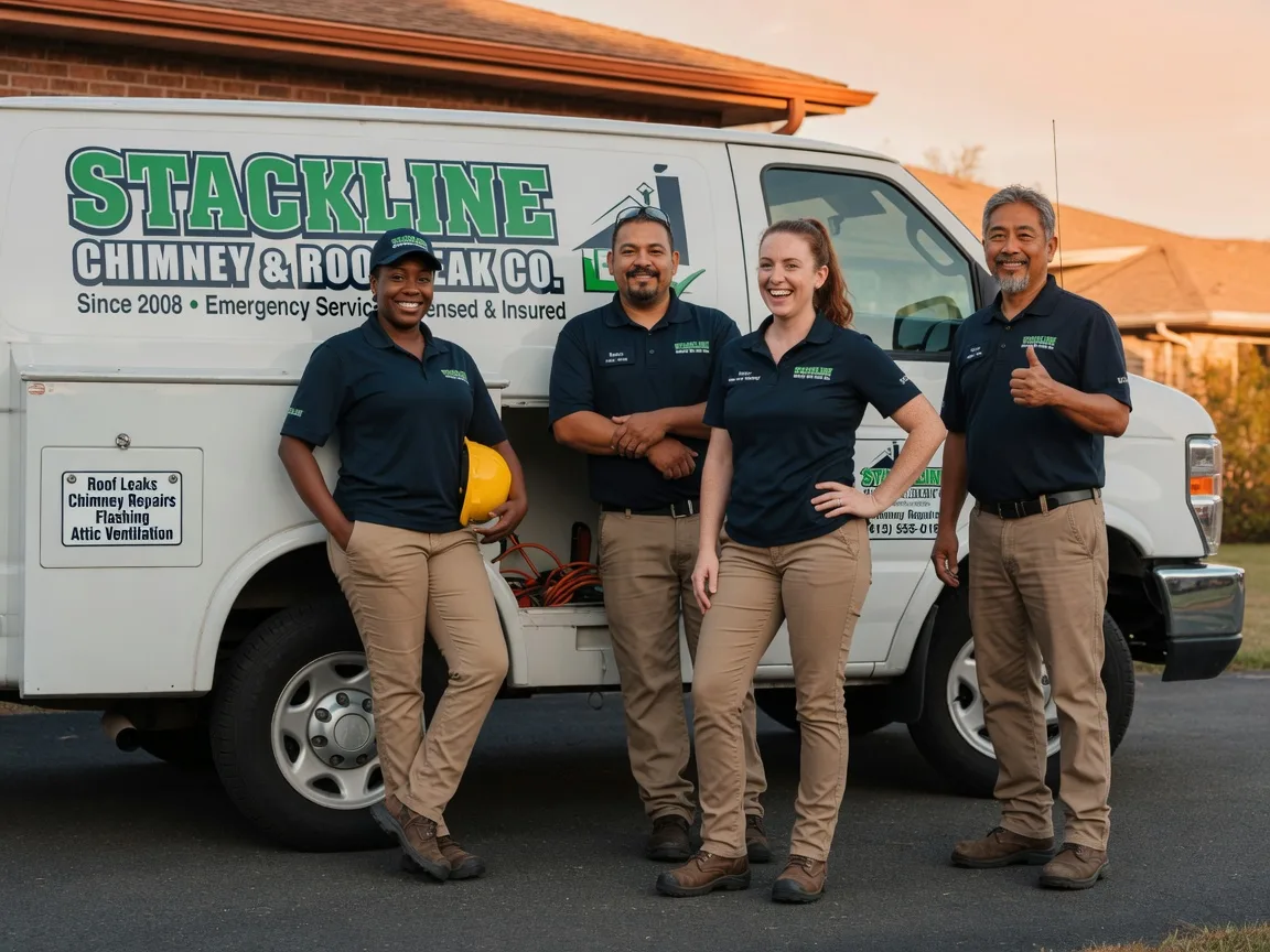 Chimney flashing repair company in Woodland, IL